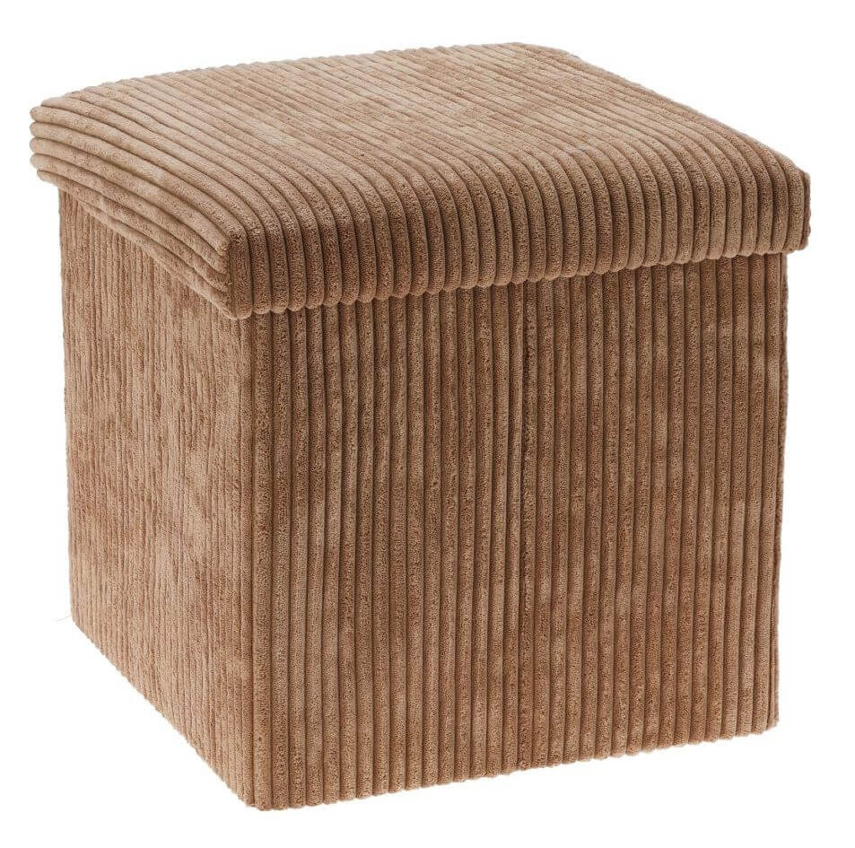 HOMESTYLING Taburet s úložným prostorem 38 cm krémová KO-170489980bezo