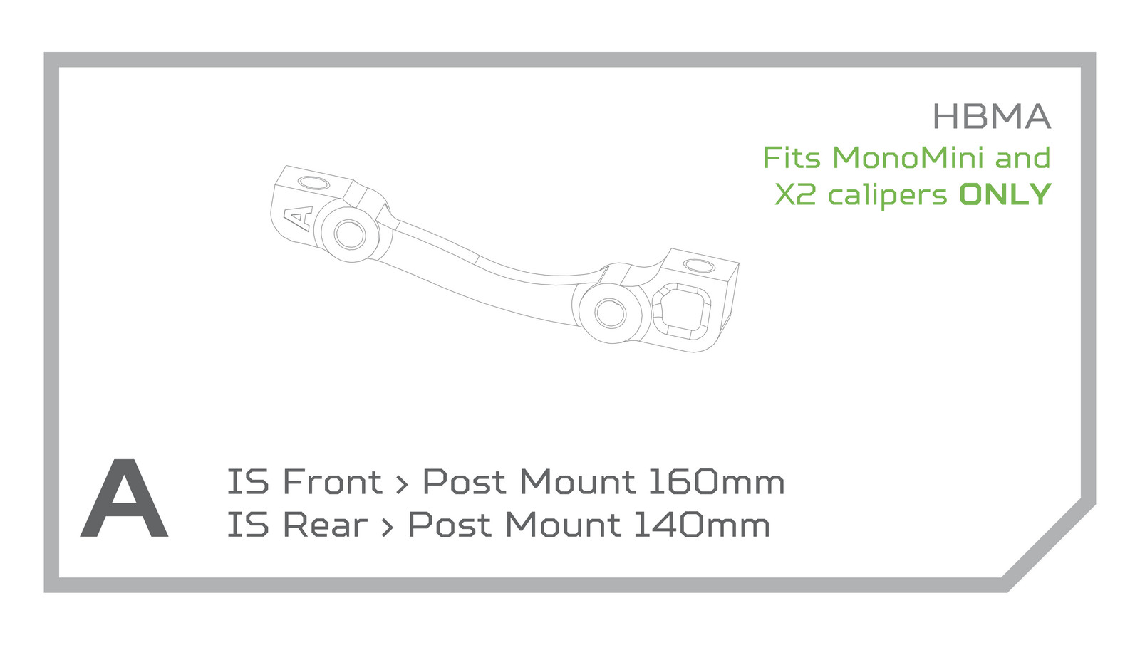 Adaptér brzd Hope - IS Typ: A, Barevná varianta: Černá