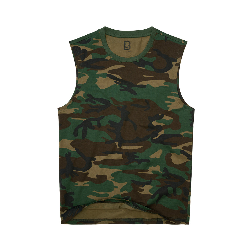 Tílko Brandit Sleeveless Shirt - woodland, L