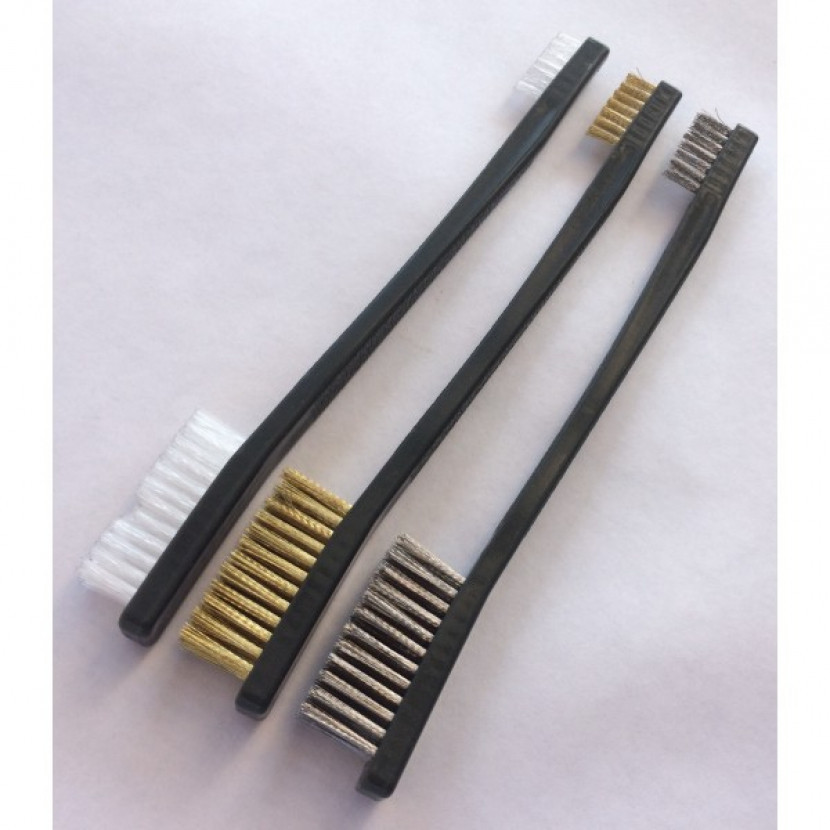 Sada 3 kartáčků Shoshannah - šedá