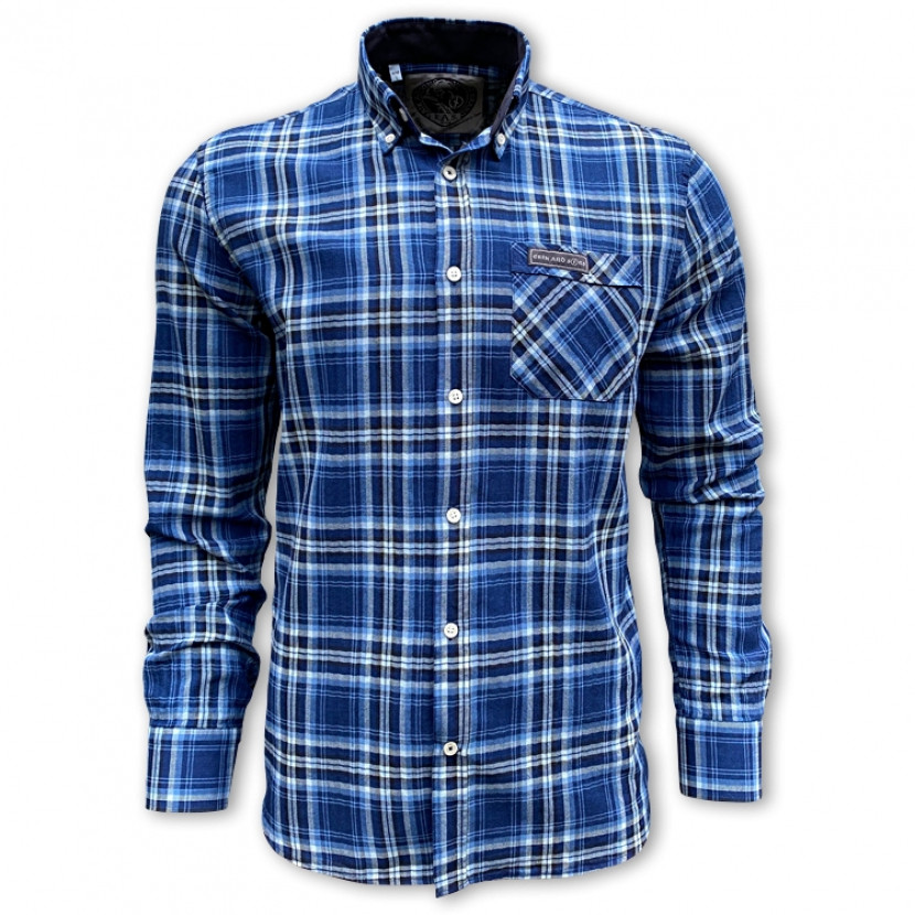 Košile pánská Erik and Sons Hellfjord - modrá, M