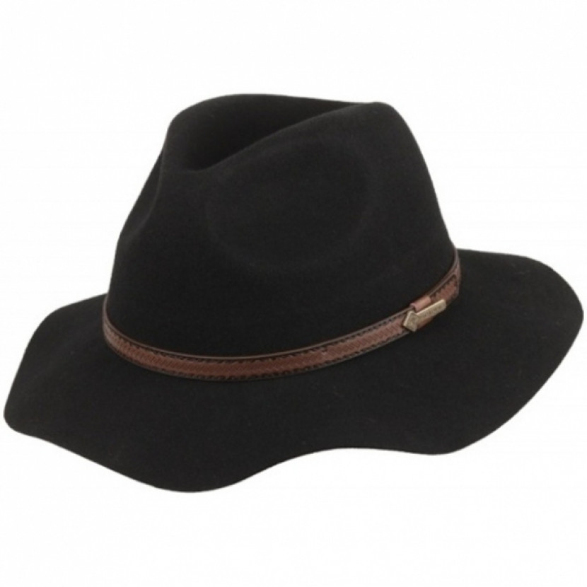 Klobouk vlněný Scippis Leeman - černý, L