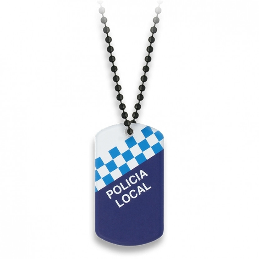 Známka Dog Tag Albainox Policía Local - modrá