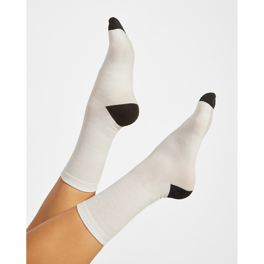 Ponožky Roly Kalox 1 pár - bílé-černé, 36-39