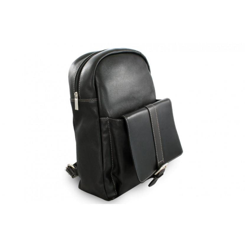 Kožený batoh Arwell 1717 - černý