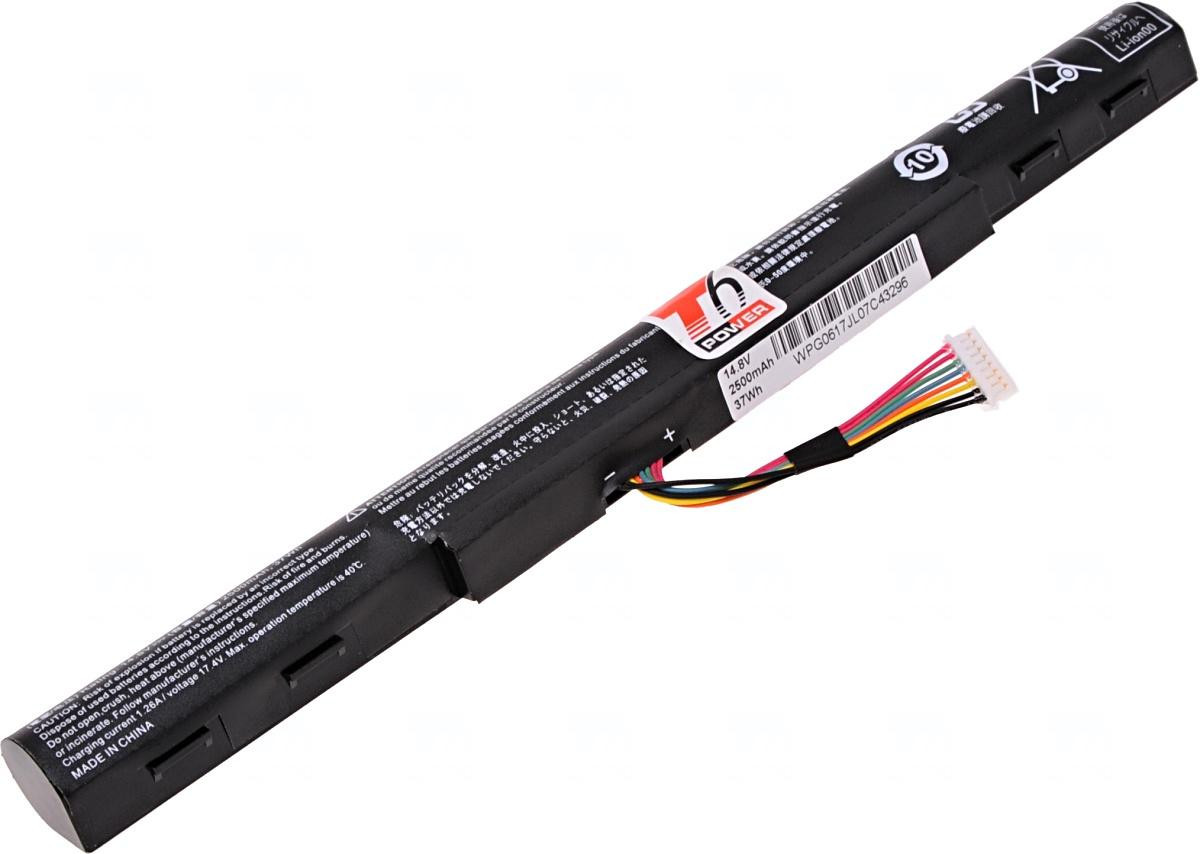 Baterie T6 Power Acer Aspire E5-422, E5-522, E5-722, V3-572, TravelMate P248-M, 4cell, 2500mAh, 37Wh