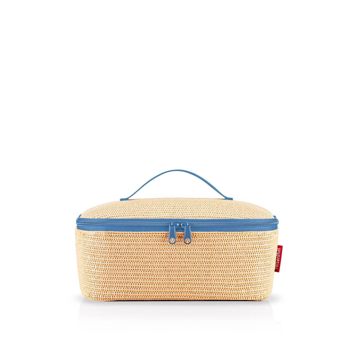 Termobox Reisenthel Coolerbag M pocket Raffia blue