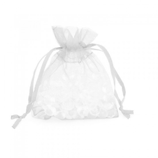 Paper Design Dárkový sáček organza 9 x 12 cm - stříbrná - 9630