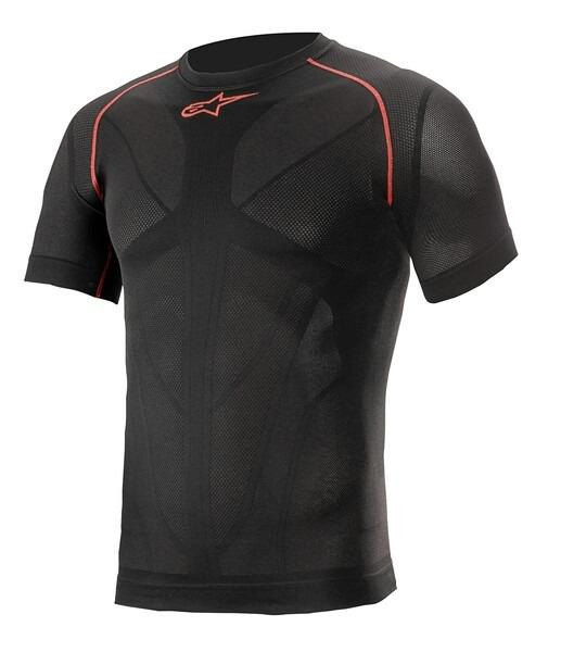 Alpinestars Termotriko s krátkým rukávem Ride Tech Summer černo-červené