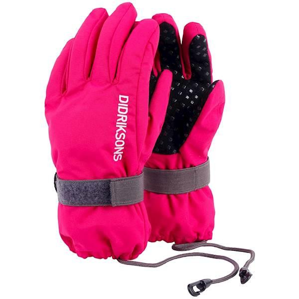 Didriksons Biggles five prstové dětské rukavice - růžová