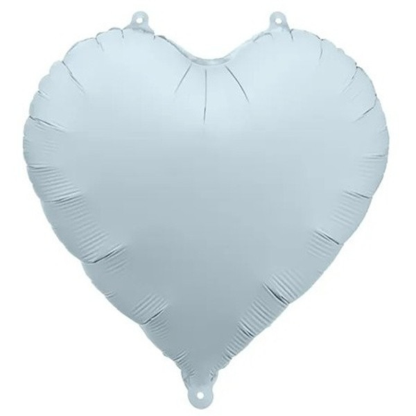 Balónek fóliový Srdce mlhavě modrý 45 cm