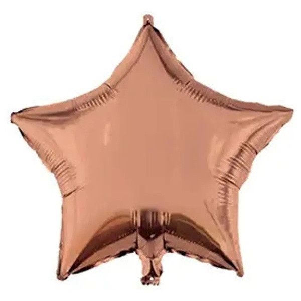 Balónek fóliový hvězda rose gold 46 cm