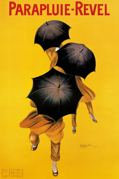 Leonetto Cappiello Obrazová reprodukce Poster advertising 'Revel' umbrellas (1922), Leonetto Cappiello, 26.7 × 40 cm