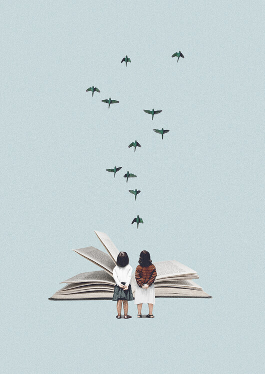 Maarten Léon Ilustrace We communicate silently, Maarten Léon, 30 × 40 cm