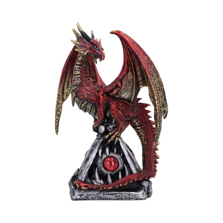 NEMESIS NOW Figurka Guardians Gaze - The Fierce Flame Dragon Sentinel, 16.5 cm