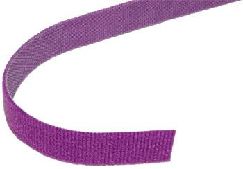 VELCRO Stahovací páska 20mm, suchý zip, 25m, fialová