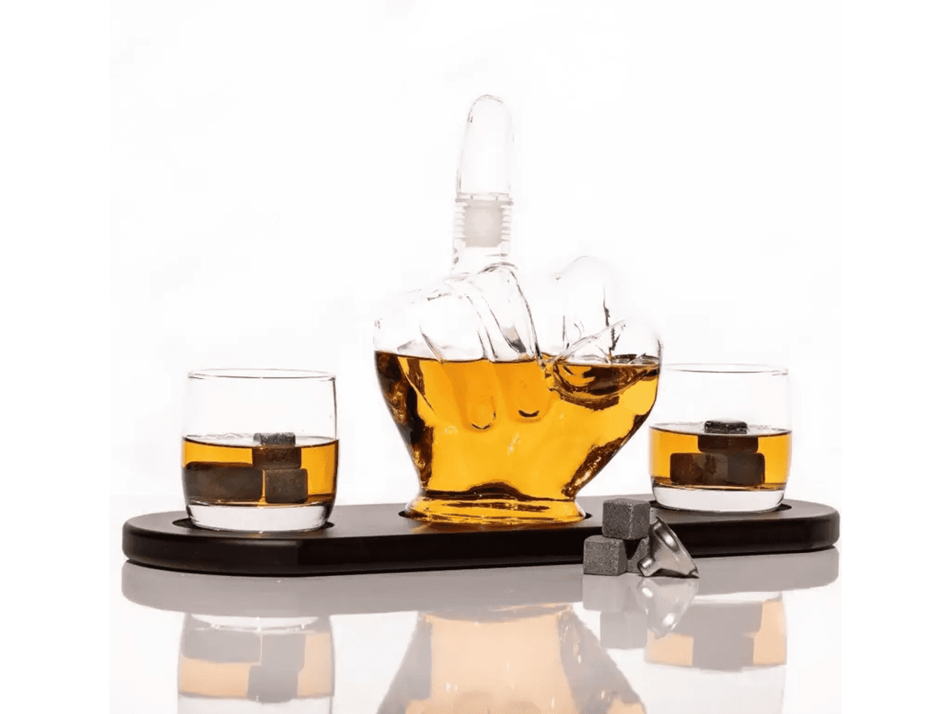 VOG Karafa prostředníček se sklenicemi