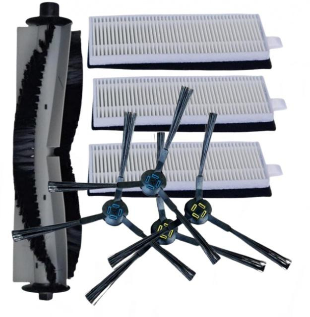 8ks Sada HEPA filtrů a kartáčů pro ETA Falco, Silvercrest SSRA1, iLife, Zaco, Tesla