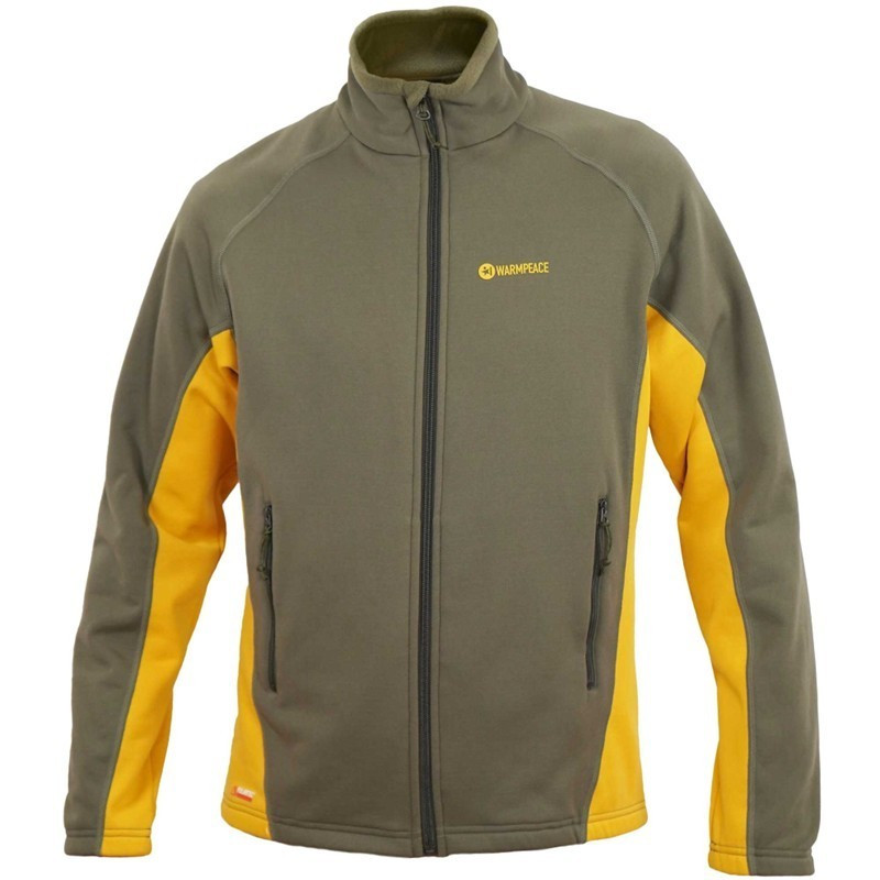 Warmpeace Pánská propínací bunda Warmpeace Phelps Zlatá