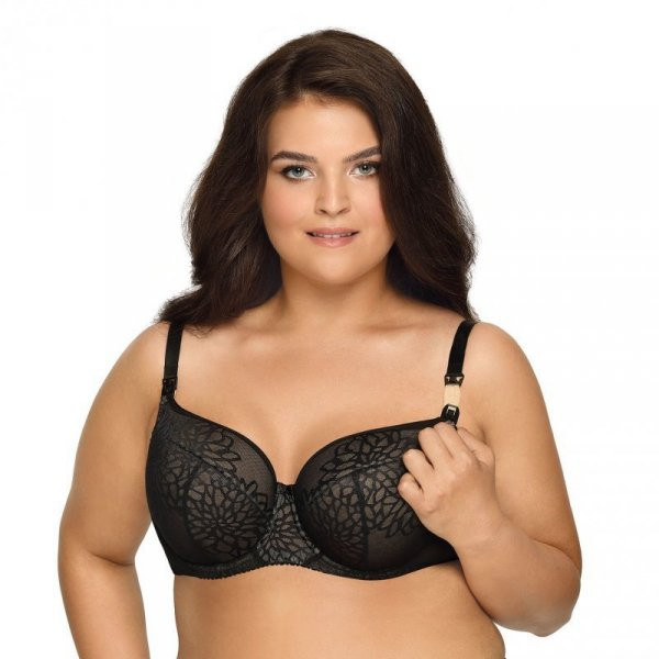 Ava 1914 Lotus Kojící podprsenka 85B černá