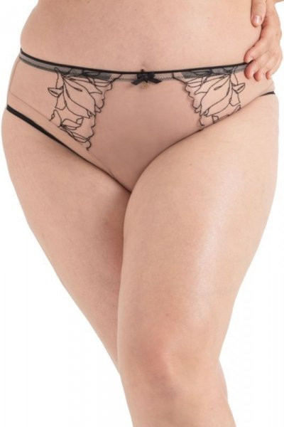 Samanta Irina B400 tattoo Kalhotky 2XL béžová