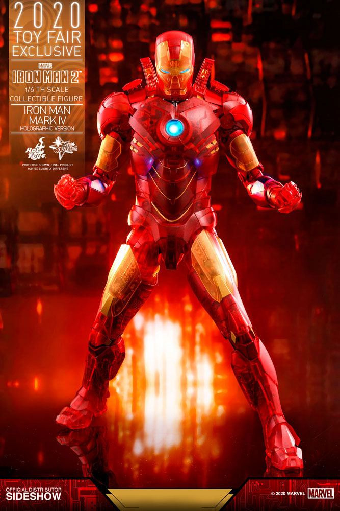 Hot Toys | Iron Man 2 - sběratelská figurka Iron Man Mark IV (Holographic Version) Movie Masterpiece 2020 Toy Fair Exclusive 30 cm