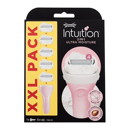 Wilkinson Sword Intuition Ultra Moisture : holicí strojek 1 ks + náhradní hlavice 5 ks pro ženy