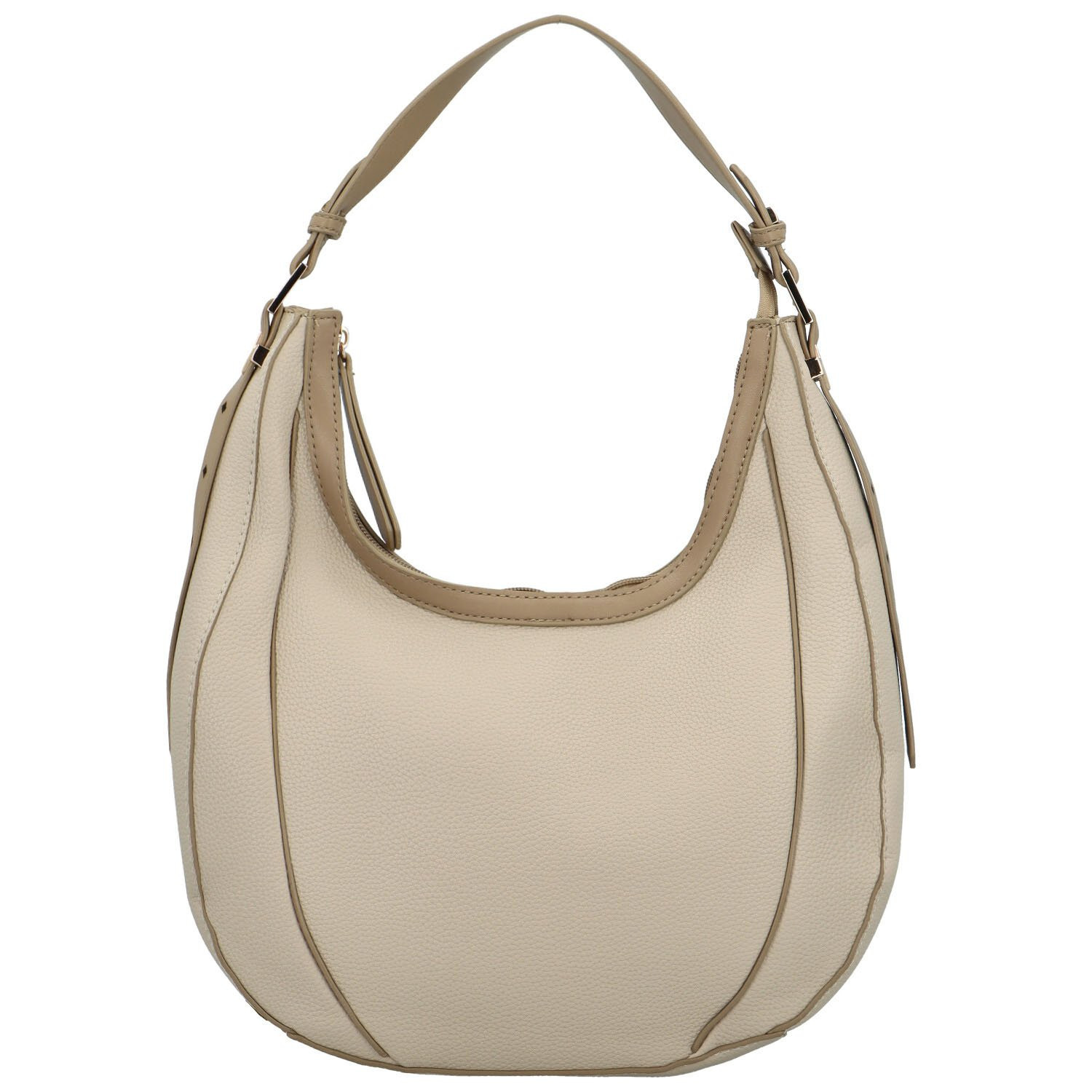 Módní dámská koženková kabelka na rameno Erlea, béžová