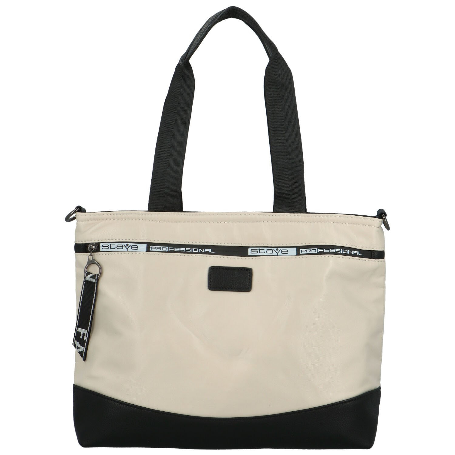 Trendy dámská nylonová kabelka na rameno Jordana, krémová