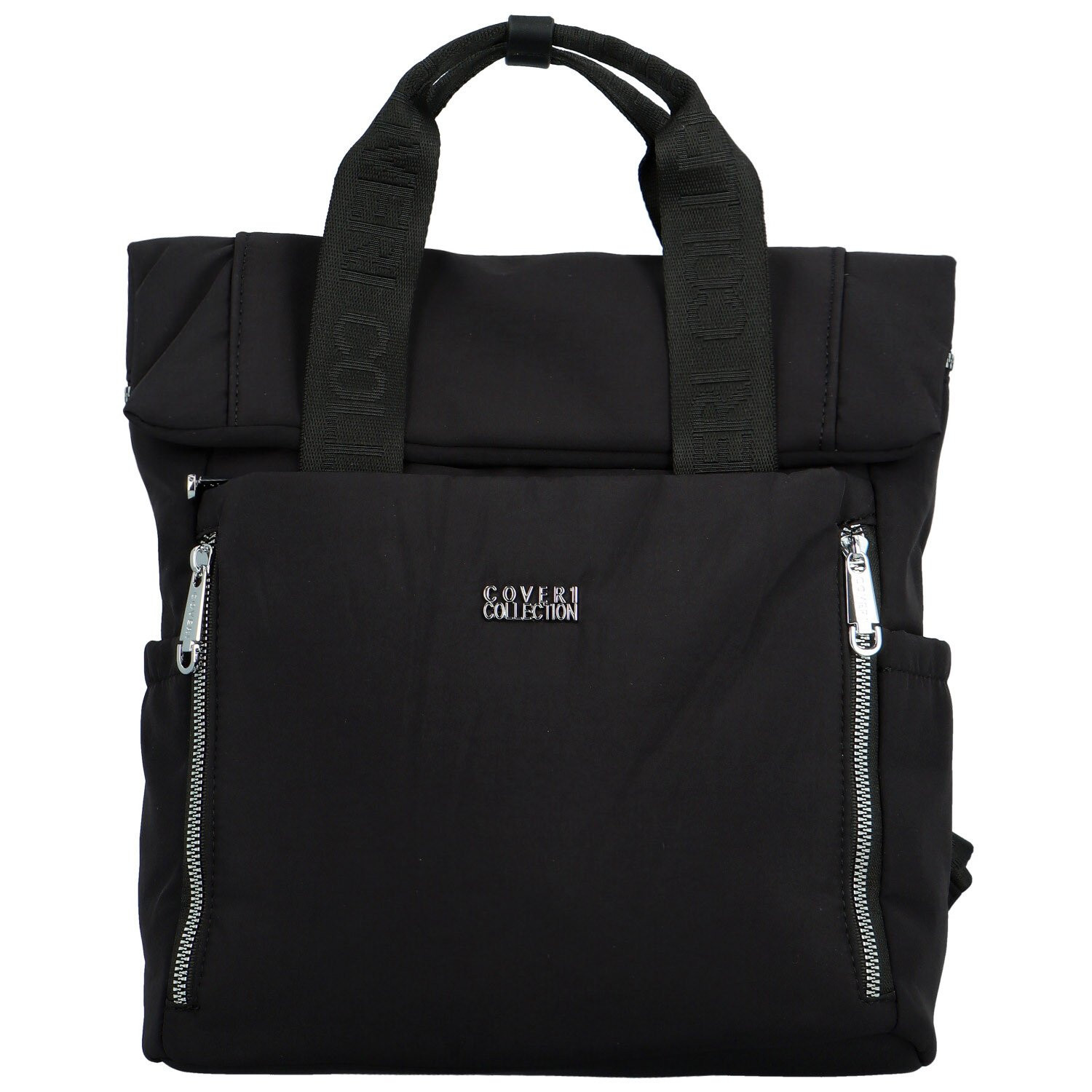 Trendy dámský textilní batoh Coveri Andor, černý