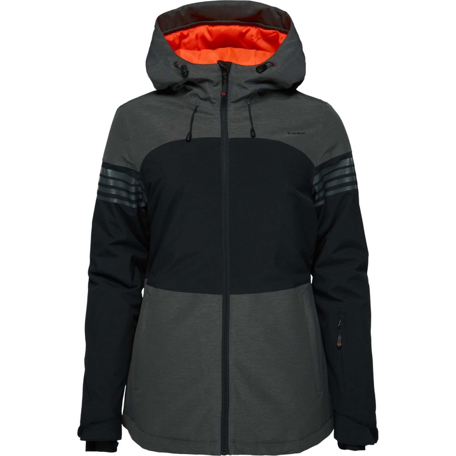 Dámská lyžařská bunda Loap Lawela Velikost: XL / Barva: černá/šedá