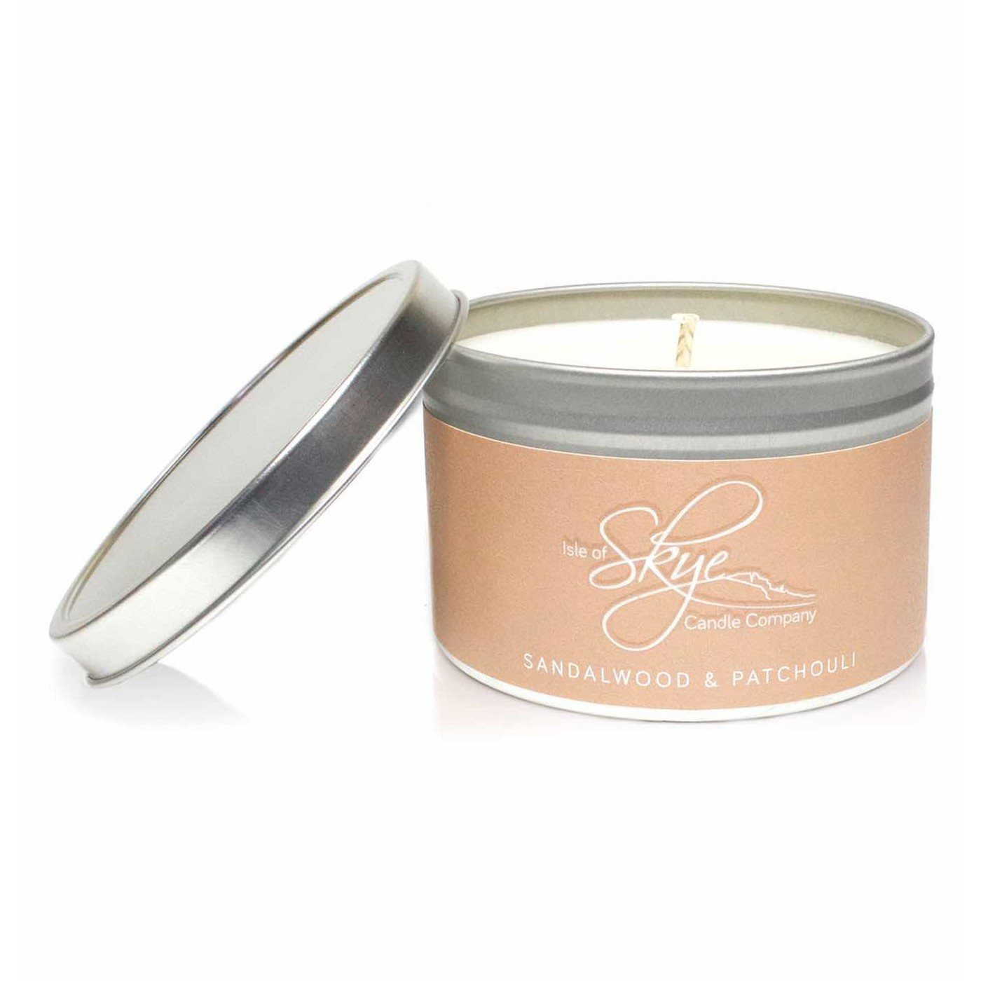 Isle of Skye Candle Company Vonná svíčka SANDALWOOD & PATCHOULI, doba hoření 30 hodin, cestovní balení, Isle of Skye Candle Comp