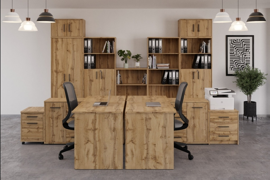 Kancelářská sestava NEJBY GIANNI 8, dub wotan