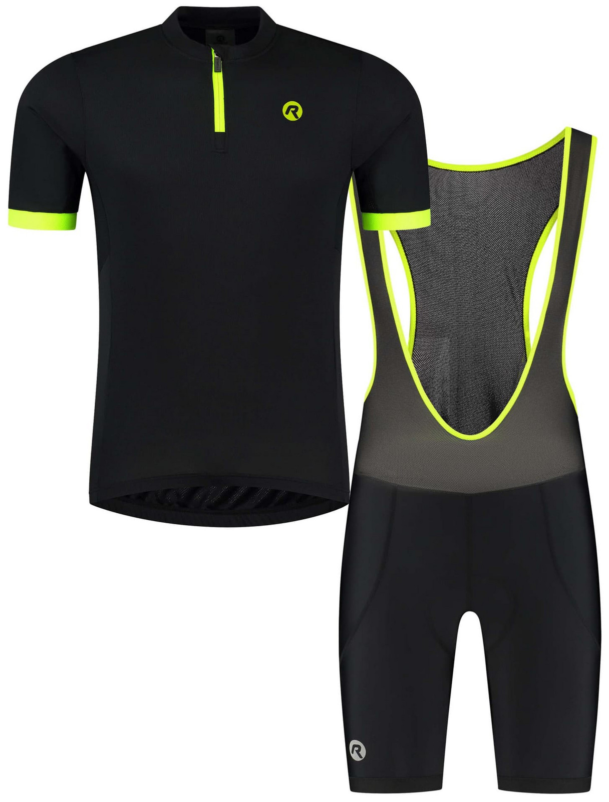 Cyklooblečení Rogelli CORE COLORED, černo-reflexní žluté