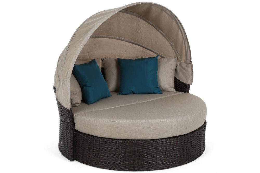 Zahradní postel polyratan / látka