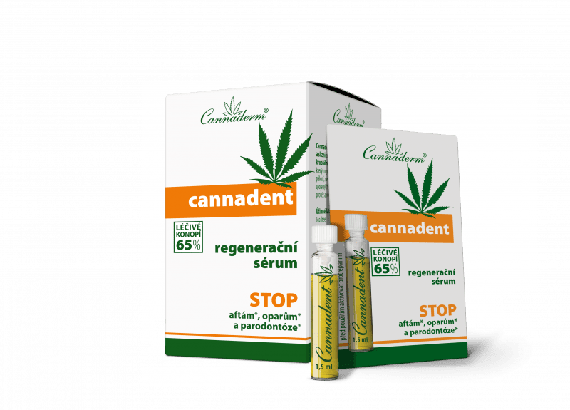 Cannaderm Cannadent sérum na afty a opary 10x1,5 ml