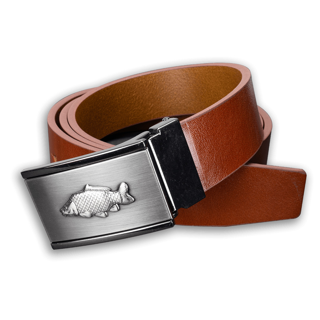 Opasek kožený rybářský Kapr Patina 3,5 cm - hnědý, 100