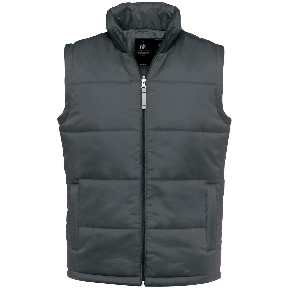 Pánská vesta B&C Bodywarmer - tmavě šedá, S
