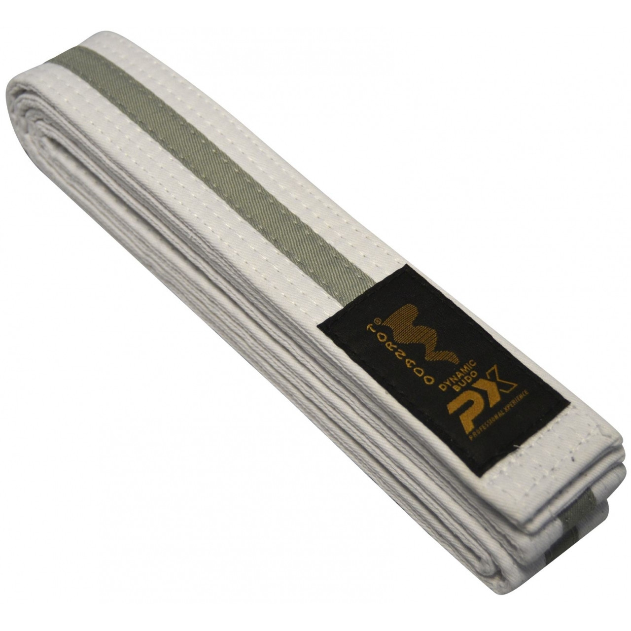 Kimono pásek Tornado Dynamic Budo 4cm - bílý-šedý, 240