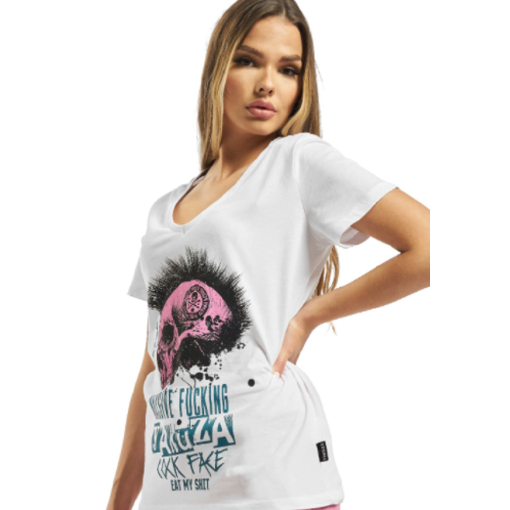 Triko dámské Yakuza Massive V Neck - bílé, S