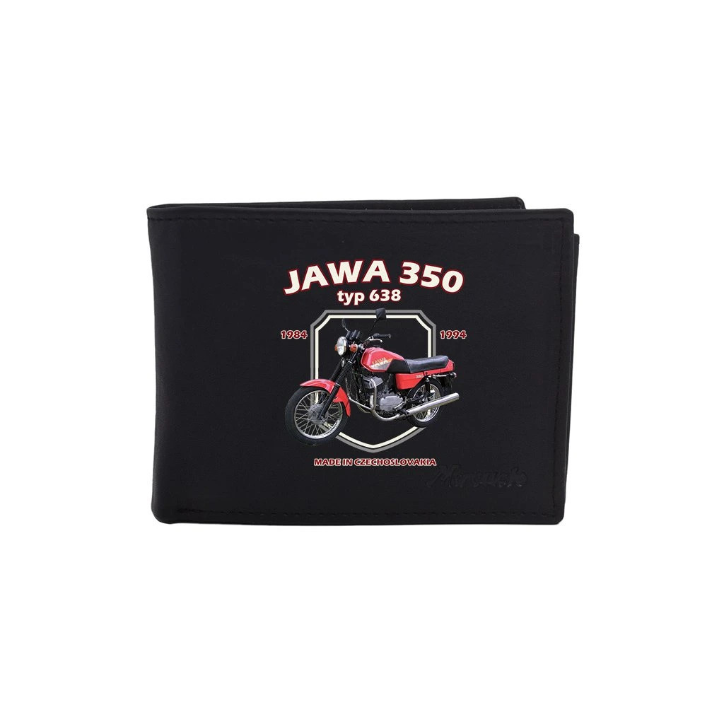 Kožená peněženka Striker Jawa 350/638 - černá