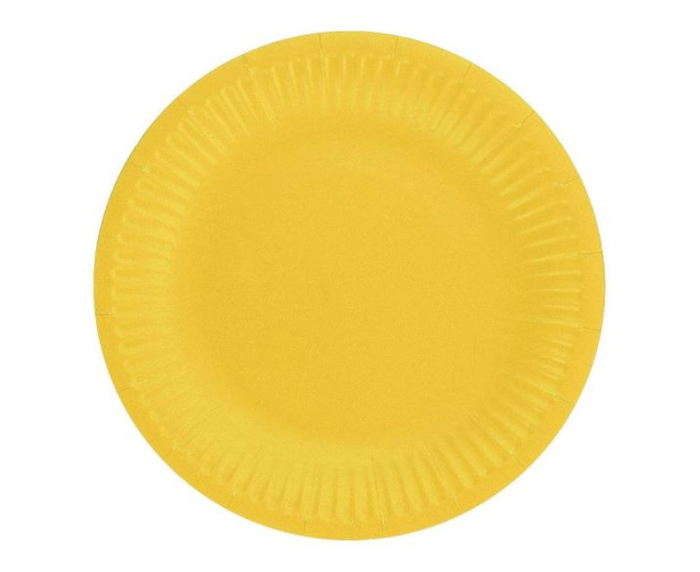 Talíře žluté 18 cm - 6 ks - GoDan