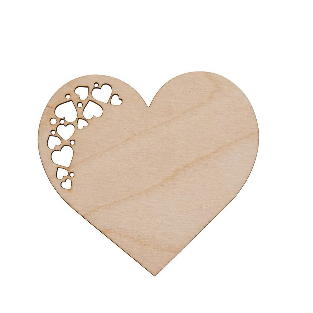 Podtácek dřevo SRDÍČKO 12x11 cm 1 ks - ORION