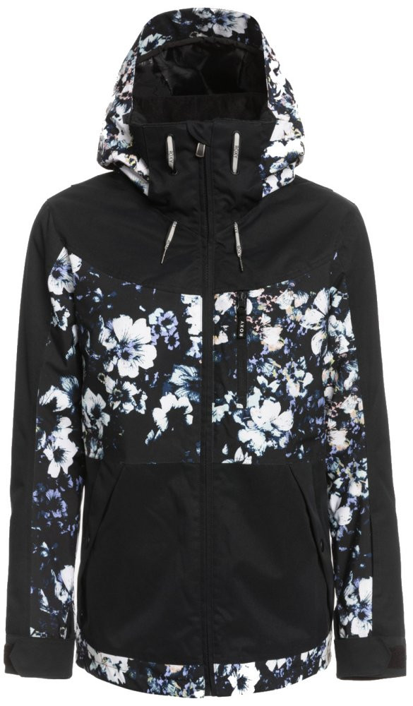 Bunda Roxy Presence kvj1 true black black flowers XS