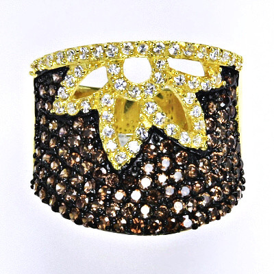 Stříbrný prsten se zirkony,prsten ze stříbra,váha 7,67 g