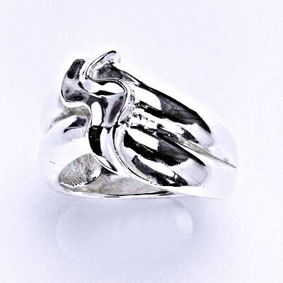 Stříbrný prstýnek, prsten ze stříbra, váha 7,25 g