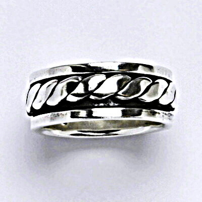 Stříbrný prsten s patinou, prsten ze stříbra,váha 7,39 g