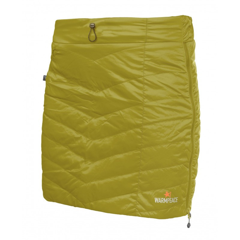 Warmpeace Velmi lehká Primaloft dámská zateplovací sukně Warmpeace Shee Mustard
