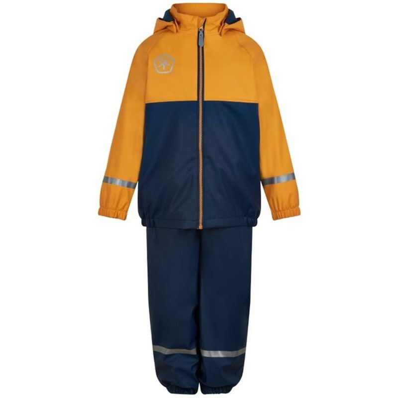 Color kids Dětská souprava do deště Color kids Rain set PU Cadmium yellow