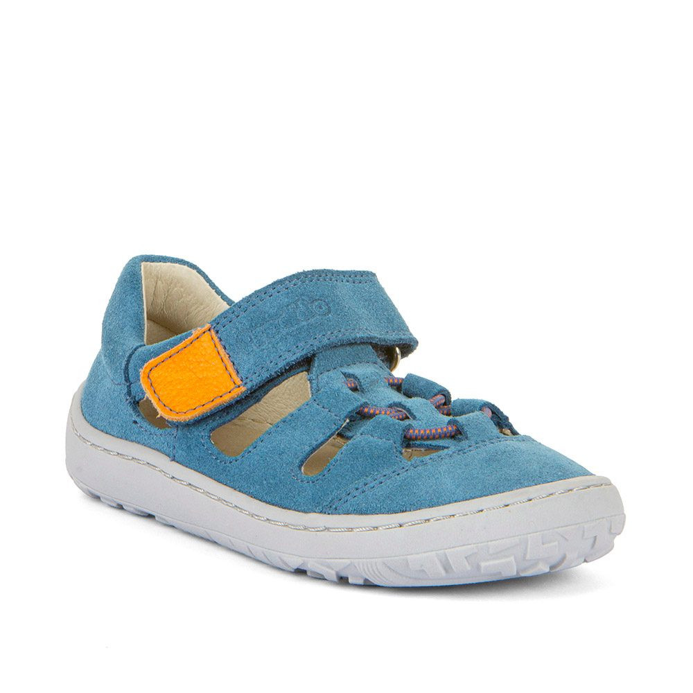 Dětská barefoot sandály ELASTIC Jeans Froddo G3150262-14 světle modrá - 24